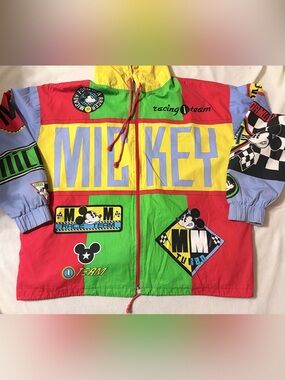 Vintage Mickey & Co F1 Racing Team Jacket Colorblock